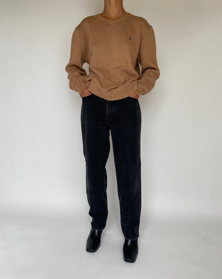 VINTAGE BROWN RALPH LAUREN SWEATER 1792