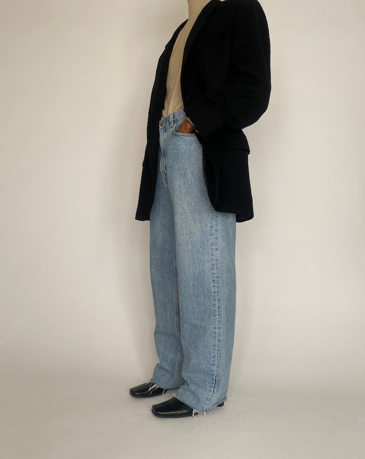 VINTAGE OVERSIZED BLACK BLAZER 4009