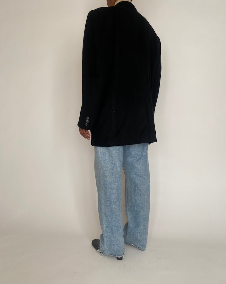 VINTAGE OVERSIZED BLACK BLAZER 4009