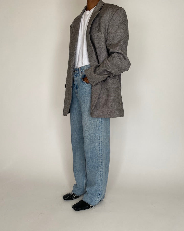VINTAGE SINGLE-BREASTED OVERSIZED BLAZER 4012