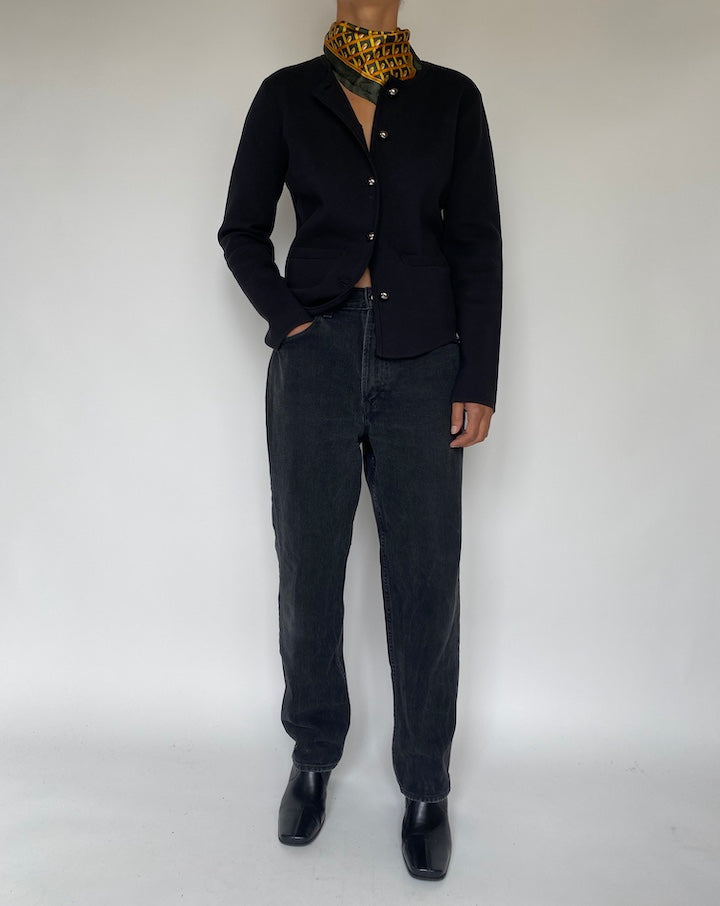VINTAGE BLACK CARDIGAN 814