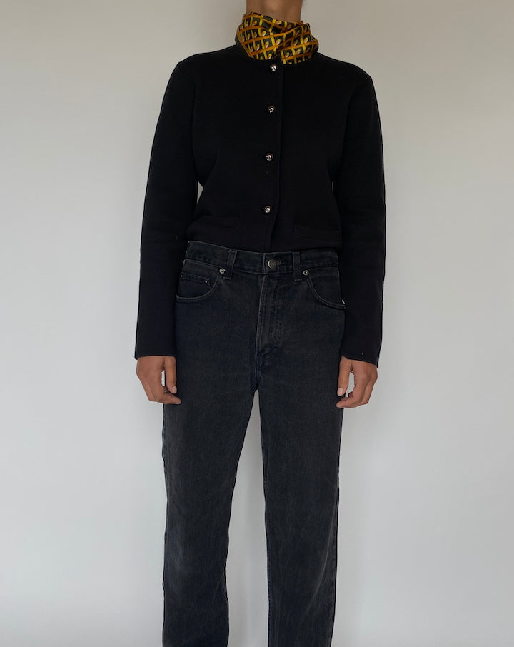 VINTAGE BLACK CARDIGAN 814