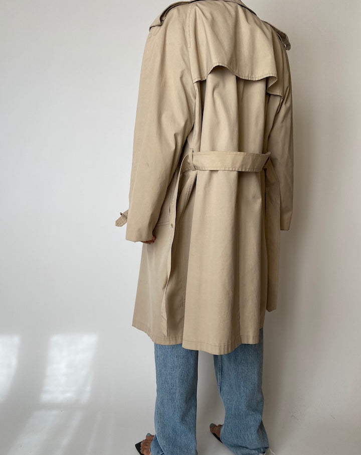 VINTAGE LIGHT BEIGE TRENCH COAT 2560
