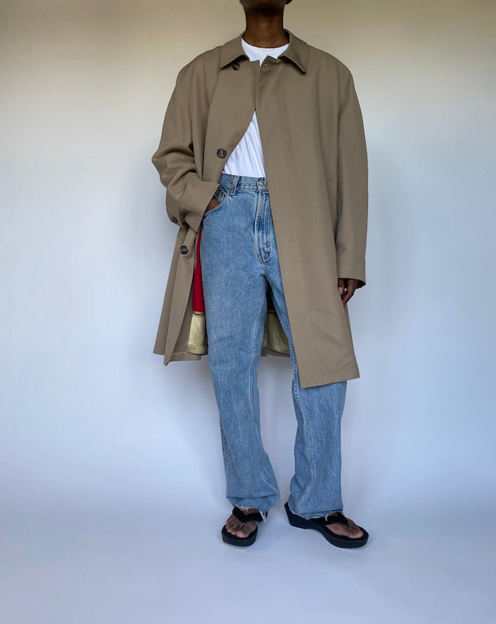 VINTAGE OVERSIZED BEIGE COAT 3517