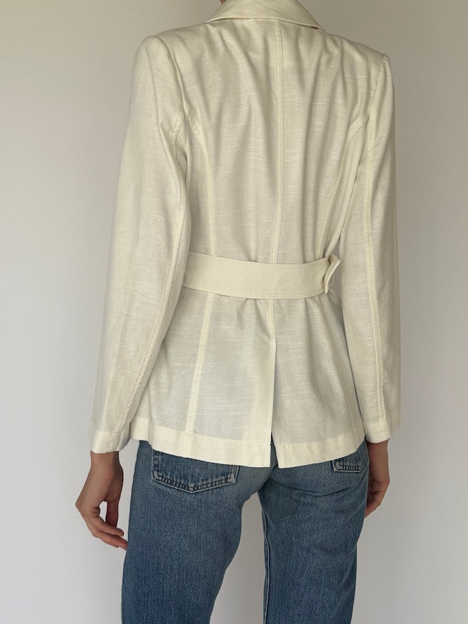 Vintage cream lightweight jacket