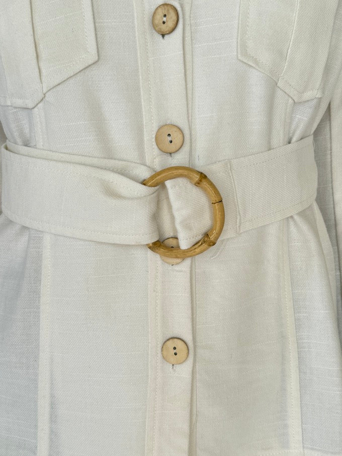 Vintage cream lightweight jacket