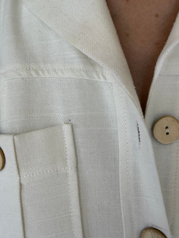 Vintage cream lightweight jacket