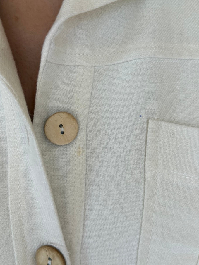 Vintage cream lightweight jacket