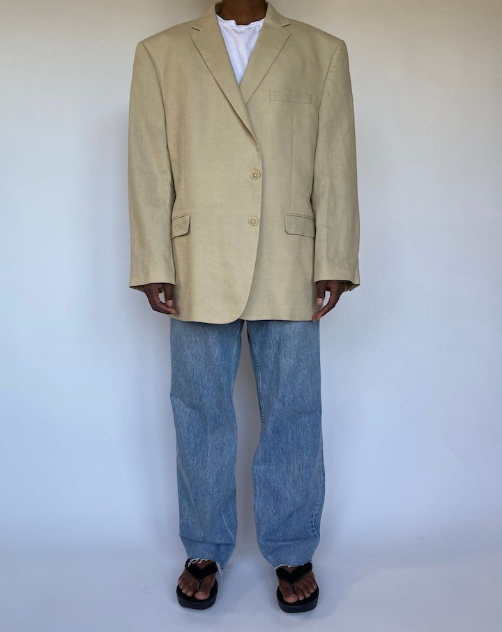 VINTAGE CALVIN KLEIN LINEN BLAZER 1145