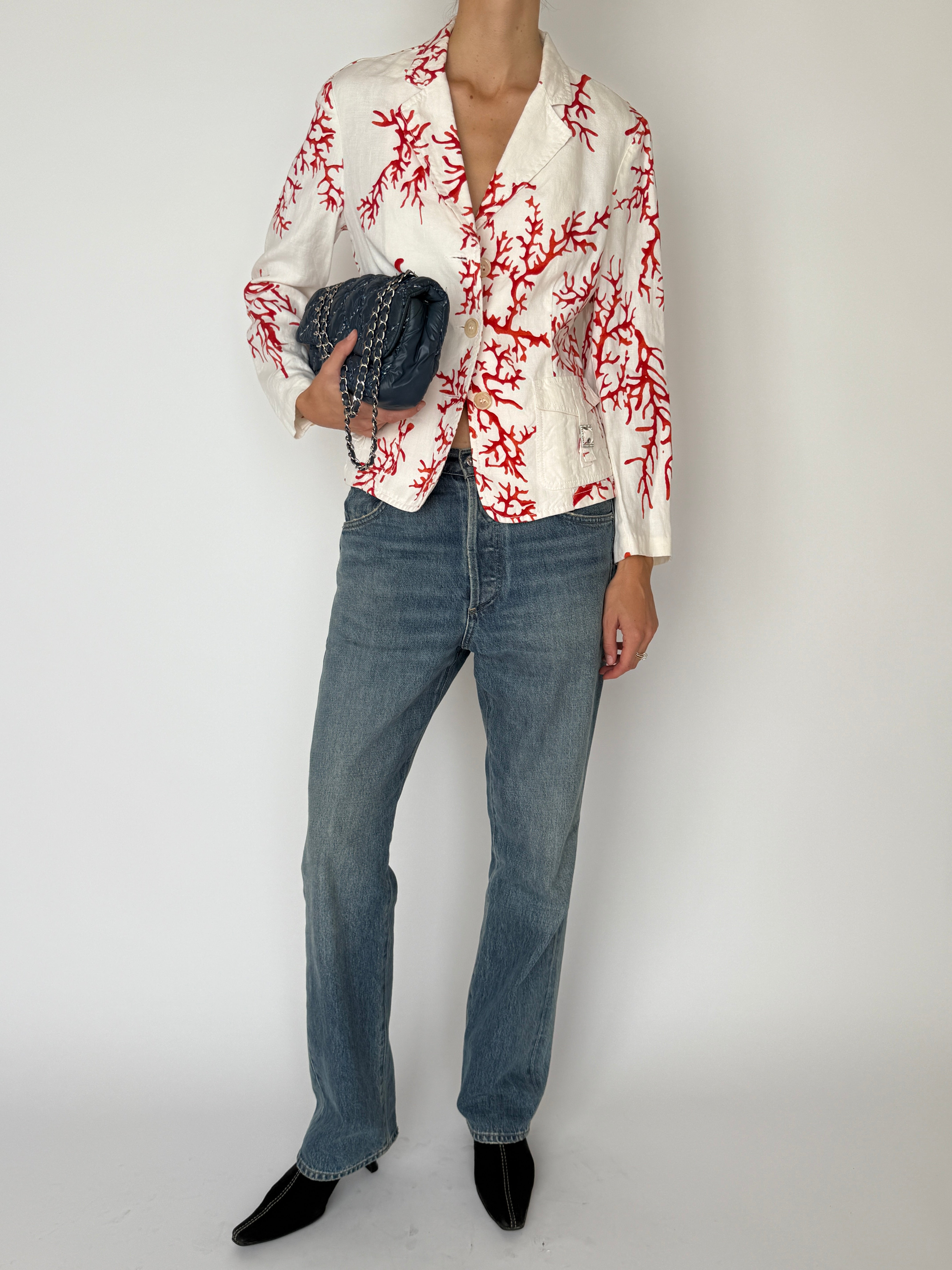 Vintage Red Valentino Linen Jacket 6499
