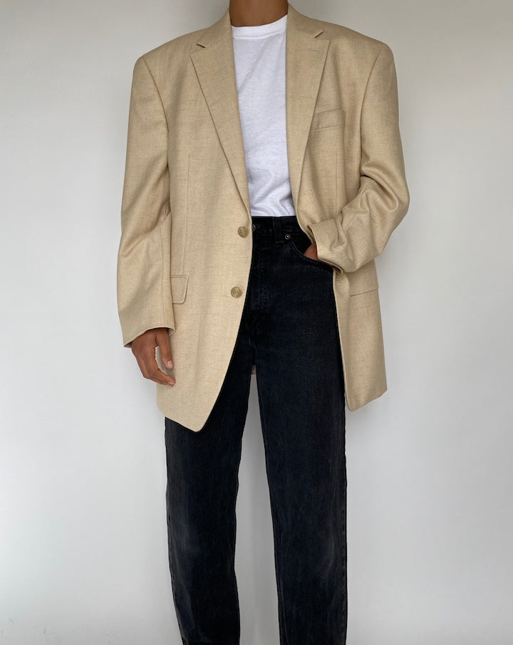 VINTAGE LIGHT BEIGE BLAZER 1810