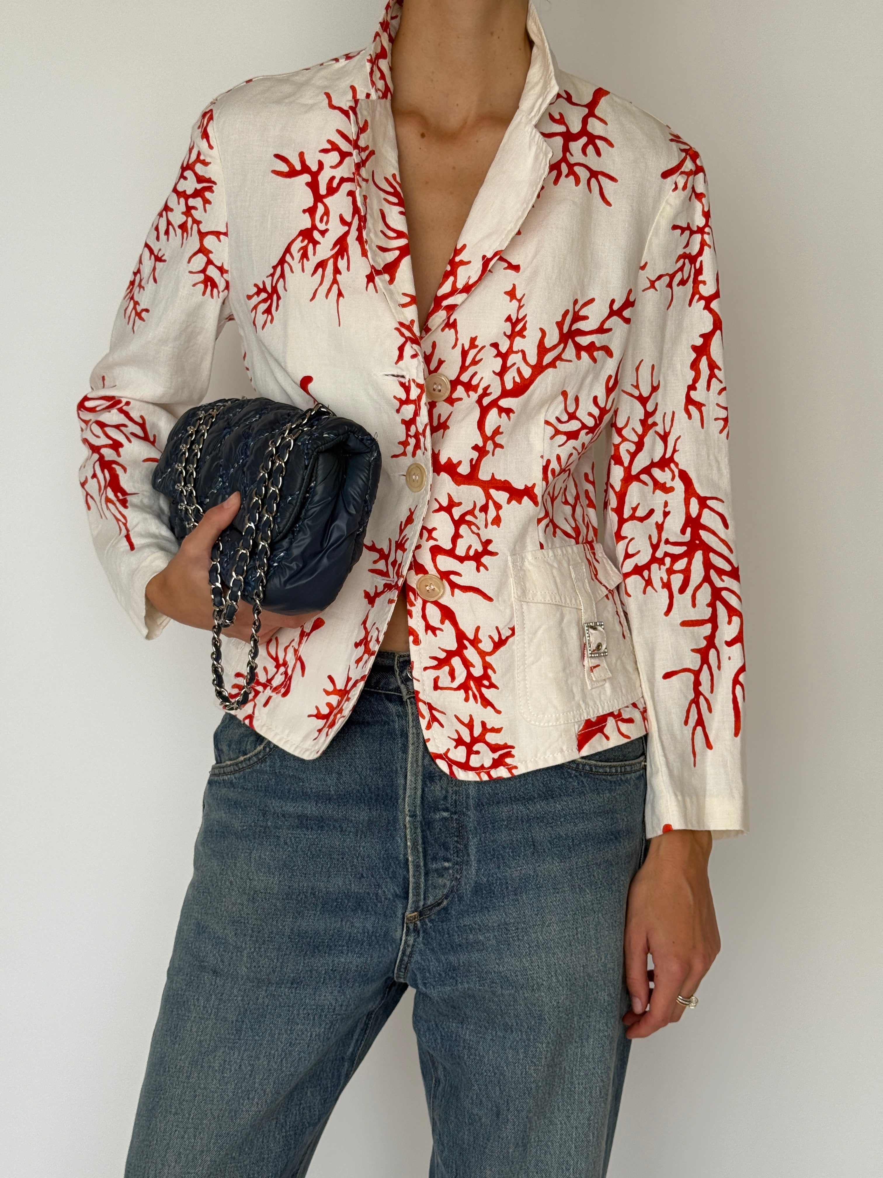 Vintage Red Valentino Linen Jacket 6499