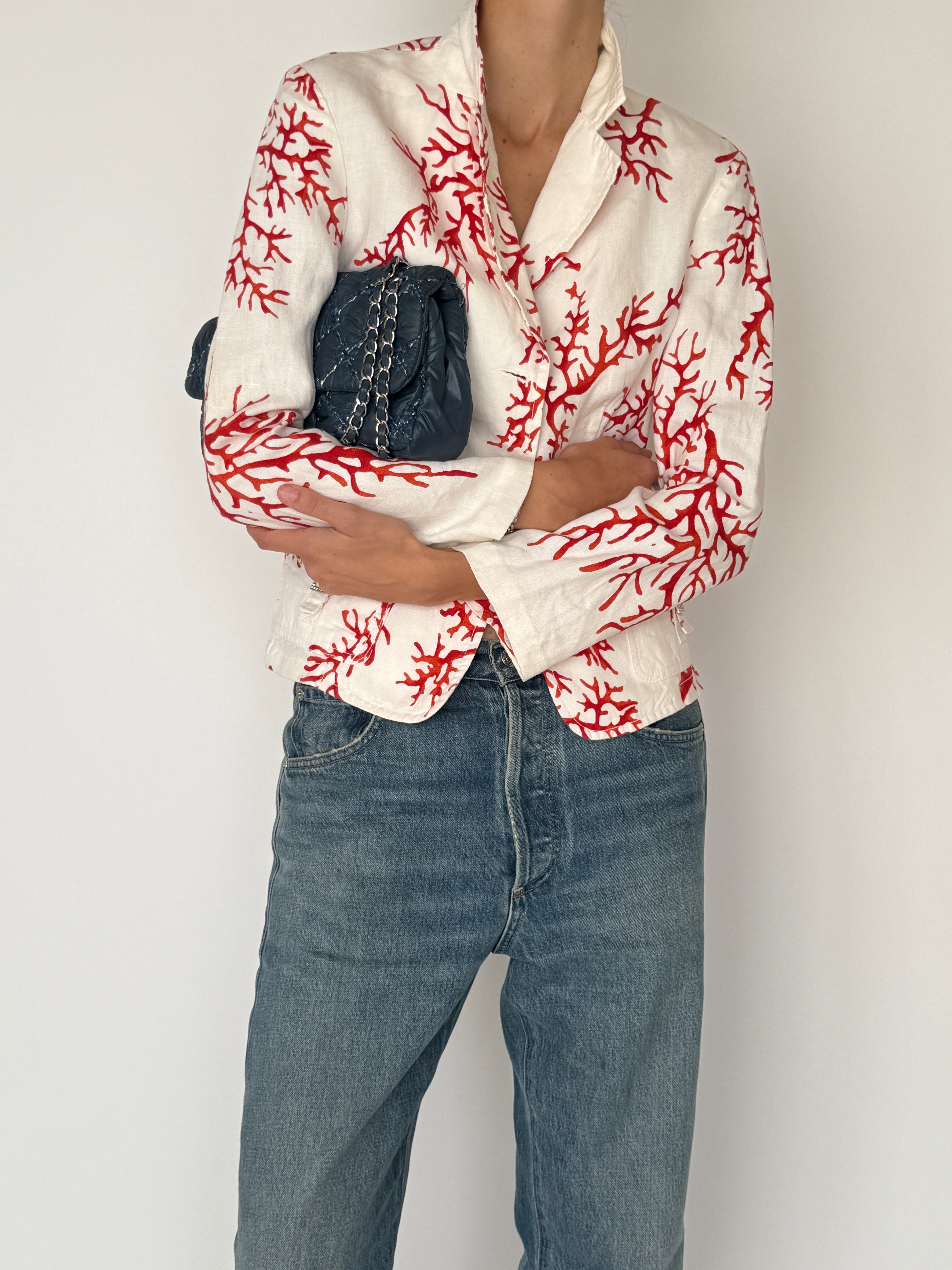 Vintage Red Valentino Linen Jacket 6499