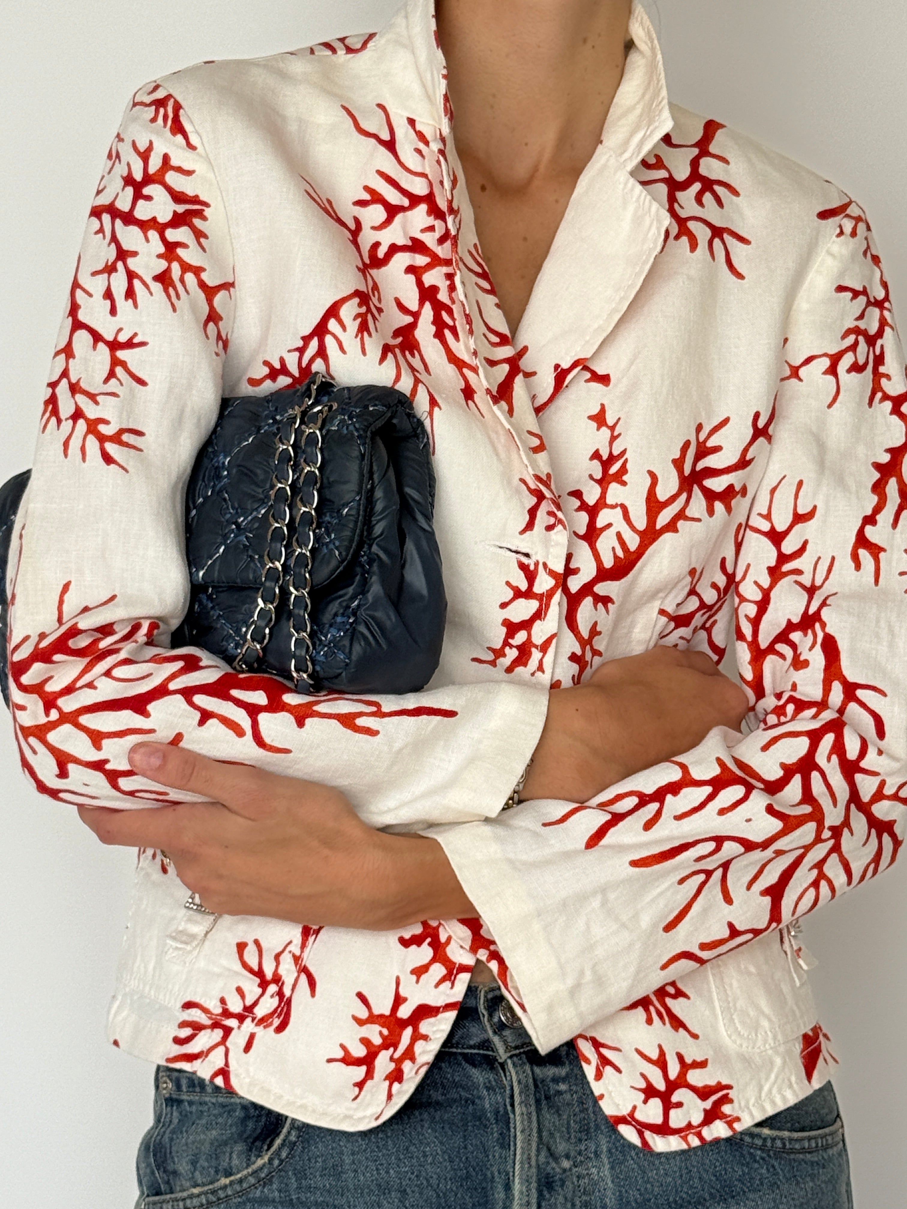 Vintage Red Valentino Linen Jacket 6499