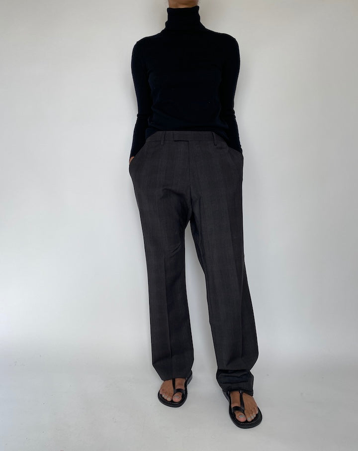 Vintage Grey Wool Suit Pant 1812