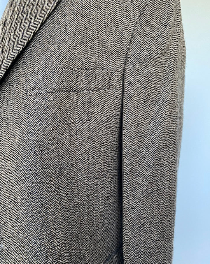 VINTAGE BROWN SINGLE BREASTED BLAZER 3527
