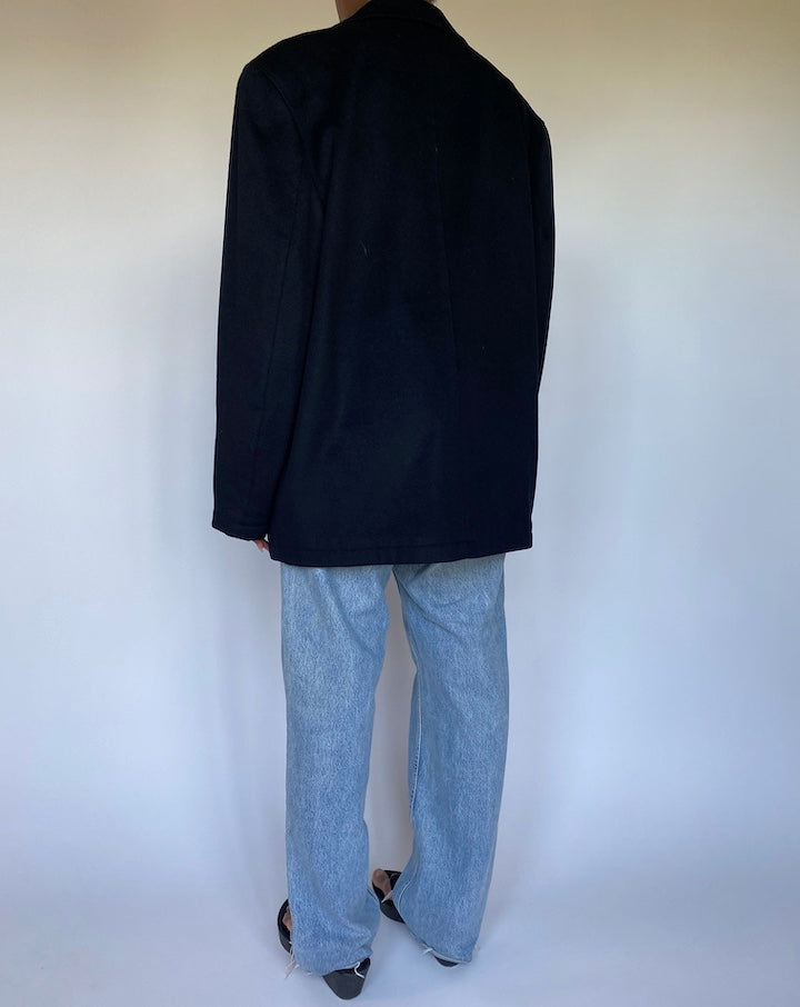 VINTAGE BLACK SOFT BLAZER 3528