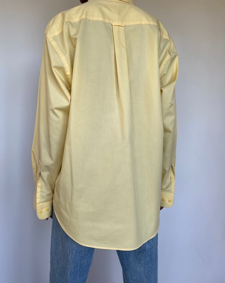 VINTAGE YELLOW COTTON SHIRT 1153