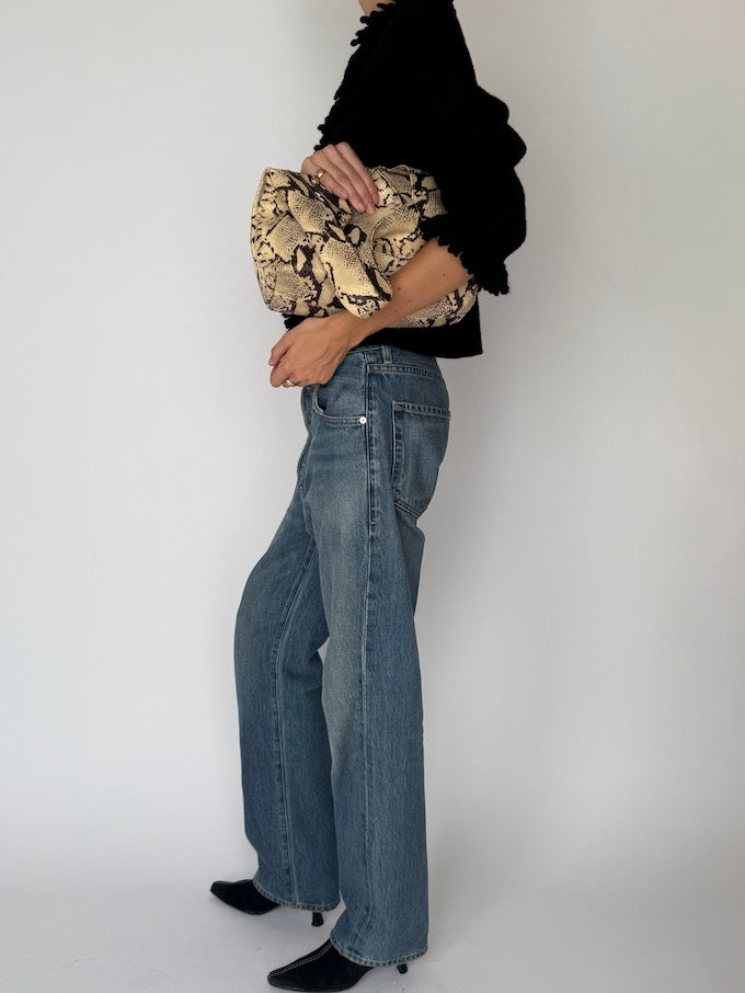 Vintage Textured Wool Jacket/Cardigan Black 6458