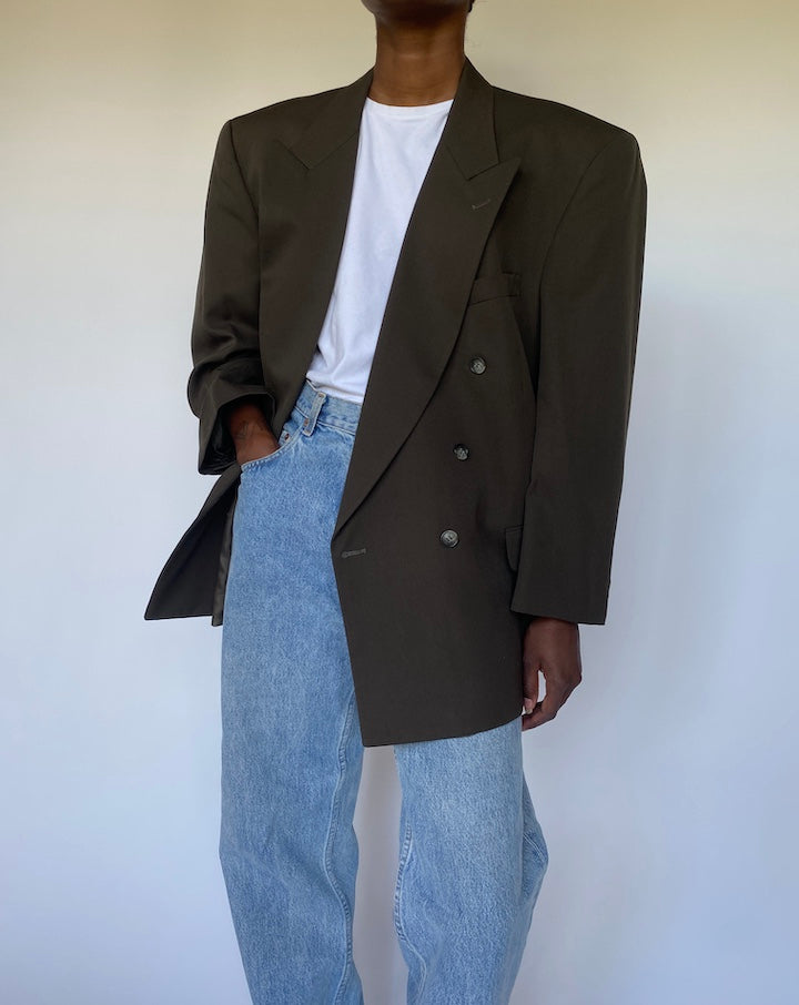 VINTAGE DOUBLE BREASTED BLAZER 3535