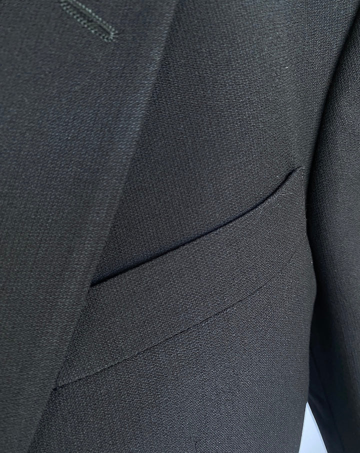 VINTAGE BLACK OSCAR DE LA RENTA BLAZER 3536