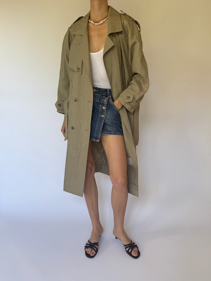 Vintage trench coat beige 6140