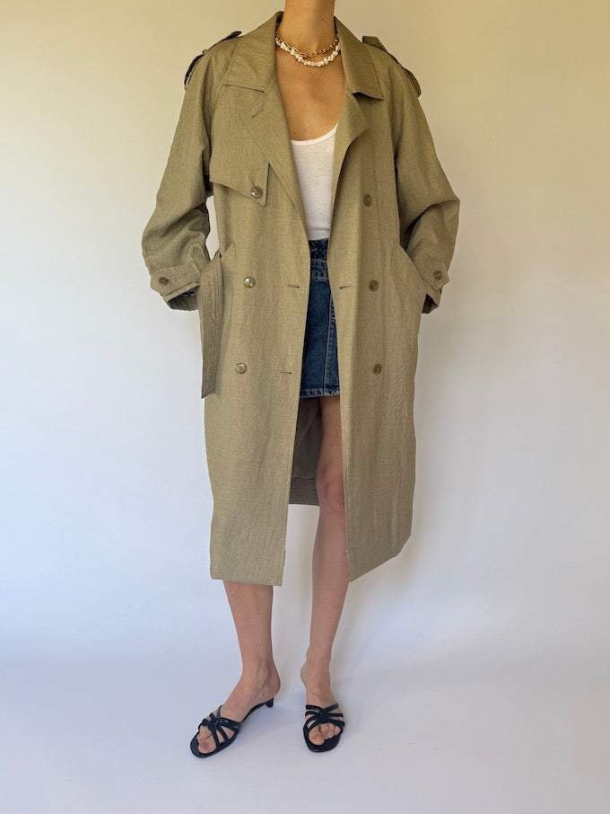Vintage trench coat beige 6140
