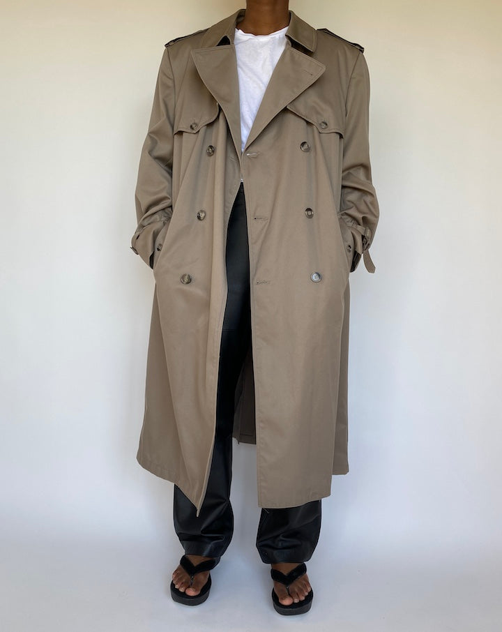 VINTAGE BEIGE TRENCH COAT 1165