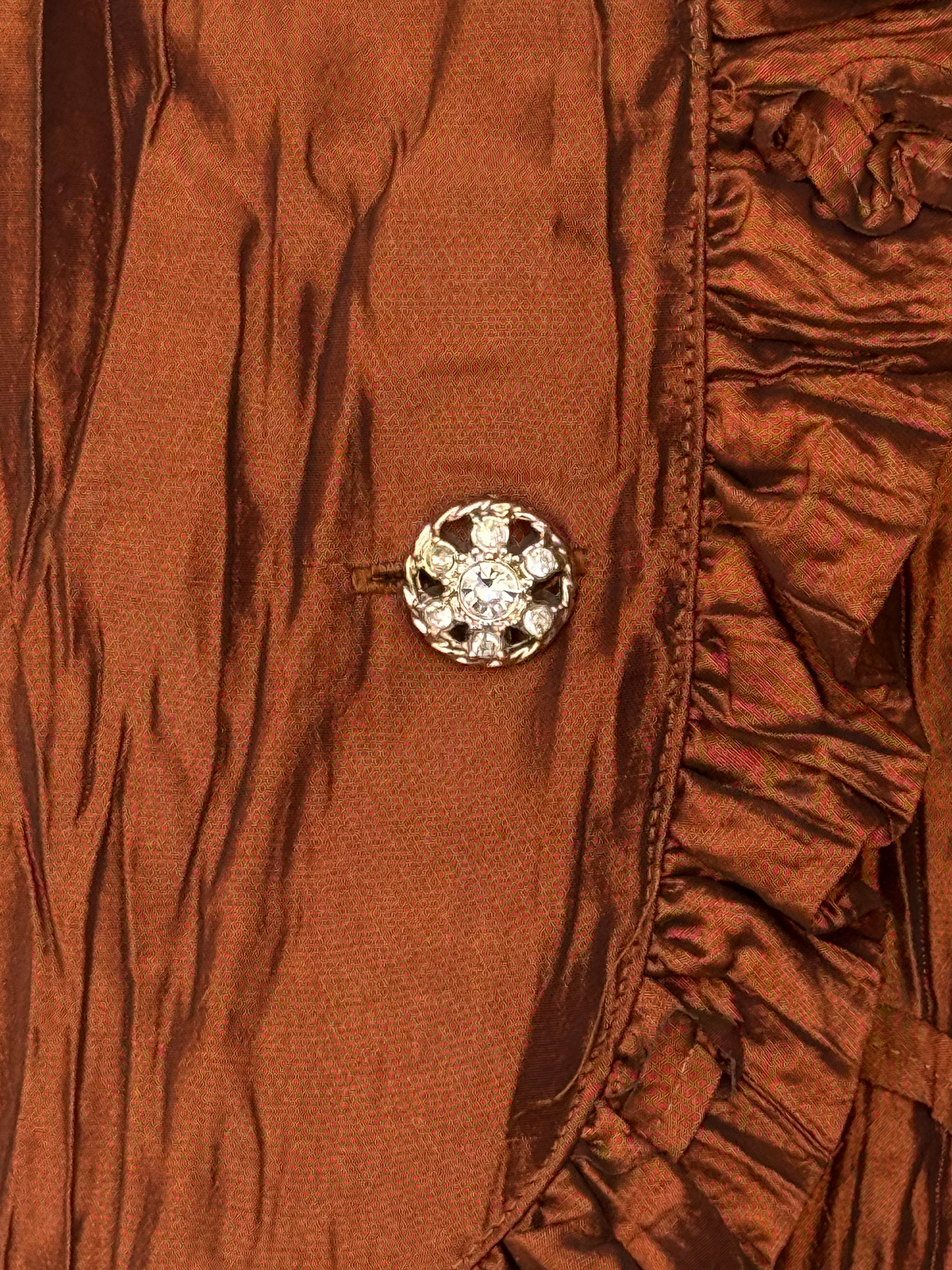 Vintage Textured Ruffle Jacket 7022