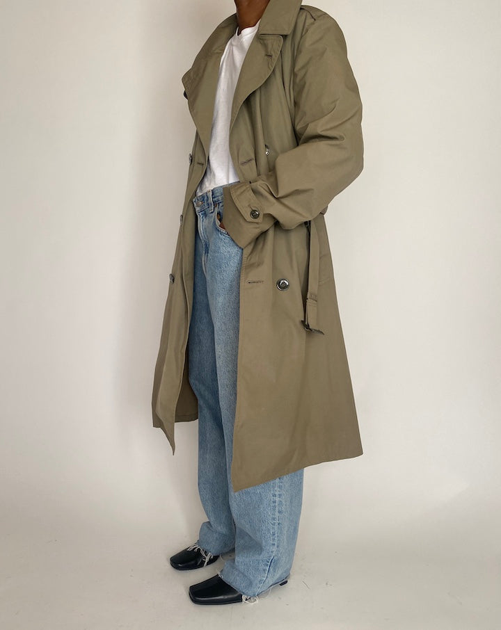 VINTAGE SAGE TRENCH COAT 4063