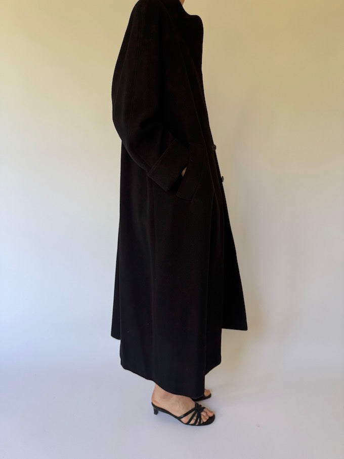 Vintage Long Coat in Black from Neiman Marcus 6093