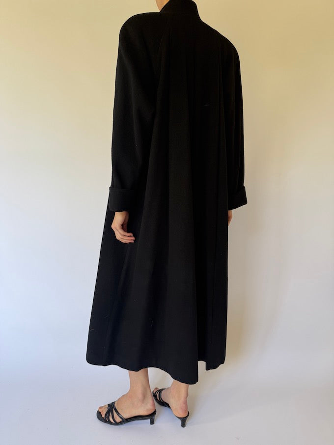 Vintage Long Coat in Black from Neiman Marcus 6093
