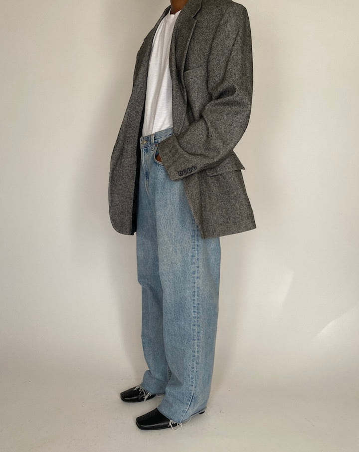 VINTAGE OVERSIZED GREY BLAZER 4070