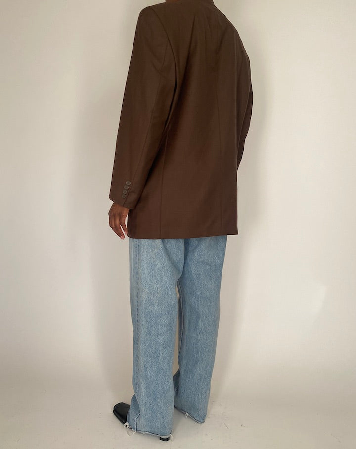 VINTAGE BROWN BLAZER 4074