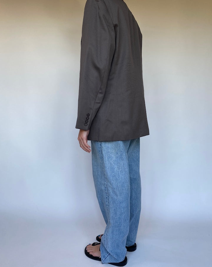 VINTAGE DOUBLE BREASTED WOOL BLAZER 3081