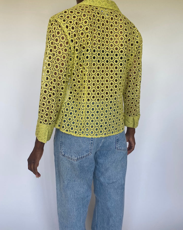 VINTAGE GREEN CARDIGAN 3559