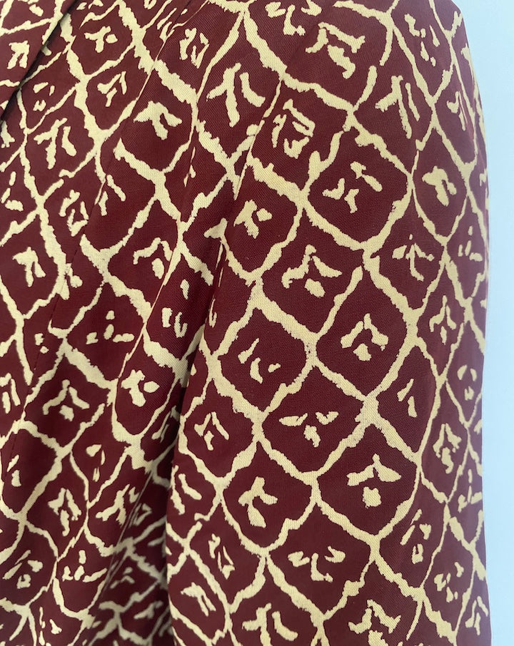 VINTAGE PATTERNED LONG DRESS 4085