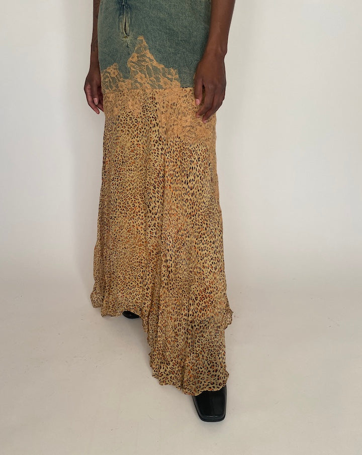 VINTAGE LONG DENIM DRESS 4086