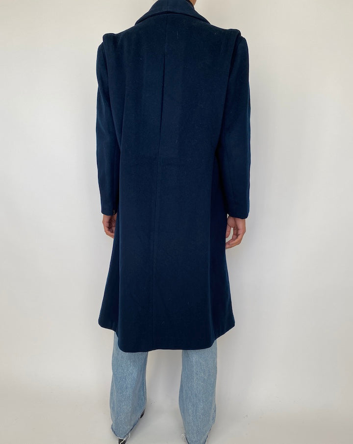 VINTAGE NAVY LONG COAT 1857