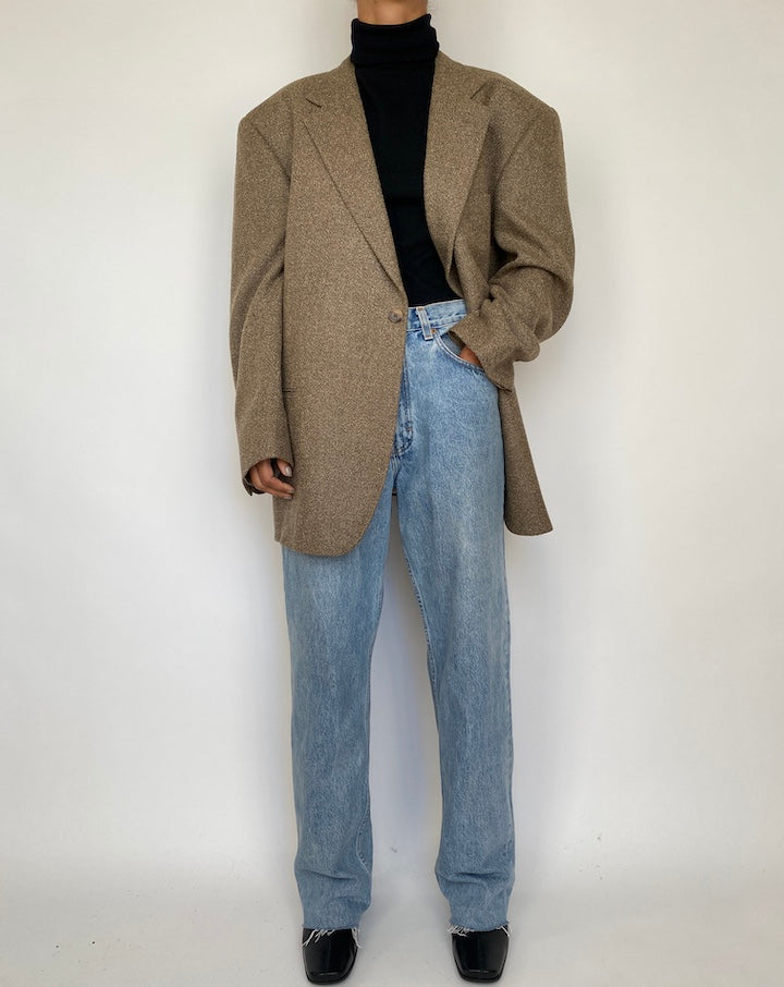 VINTAGE SINGLE BREASTED WOOL BLAZER 1866