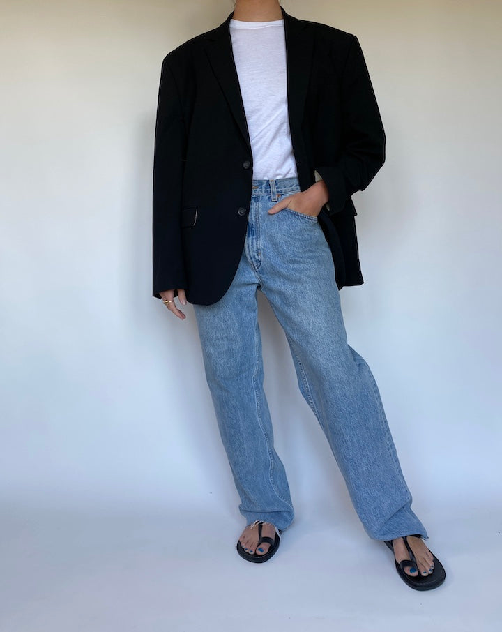 VINTAGE BLACK BLAZER 3099