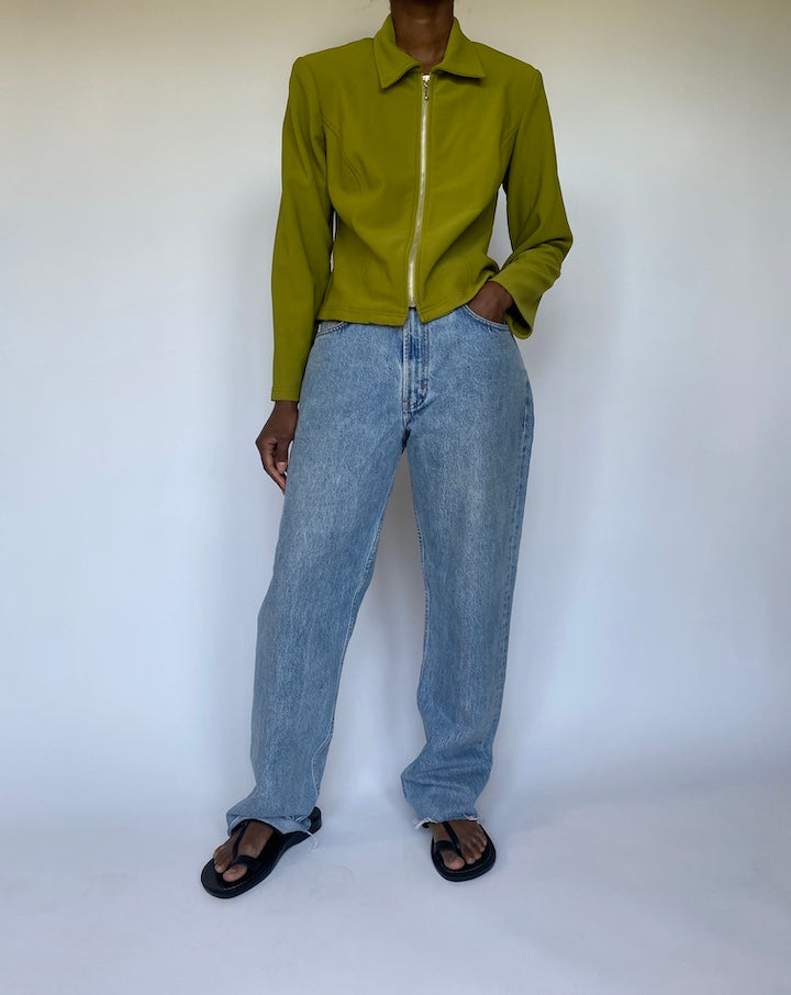 VINTAGE GREEN LIGHT CARDIGAN 3568