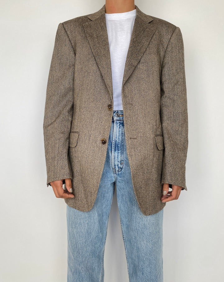 VINTAGE BEIGE WOOL BLAZER 1879
