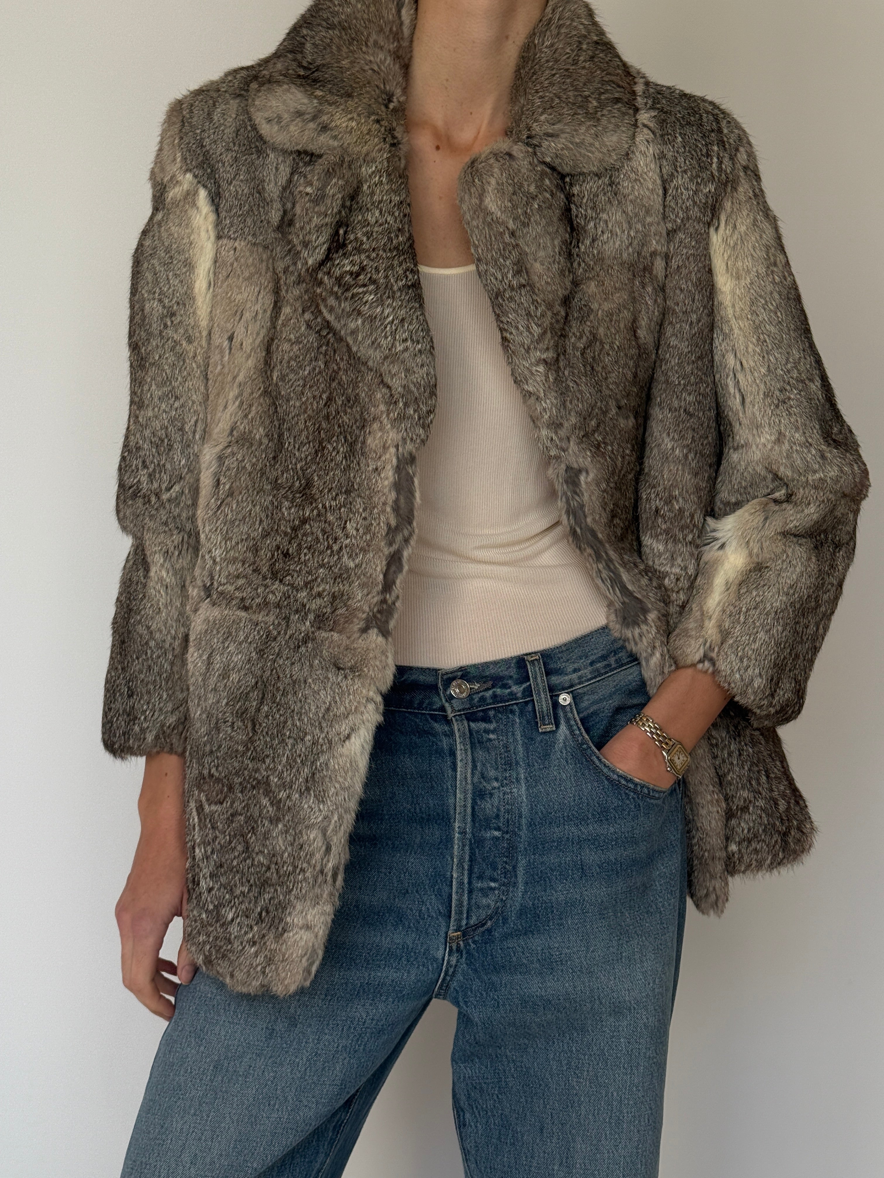 Vintage Genuine Fur Coat 7039