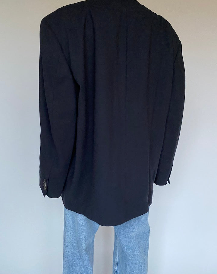 VINTAGE NAVY WOOL BLAZER 2593