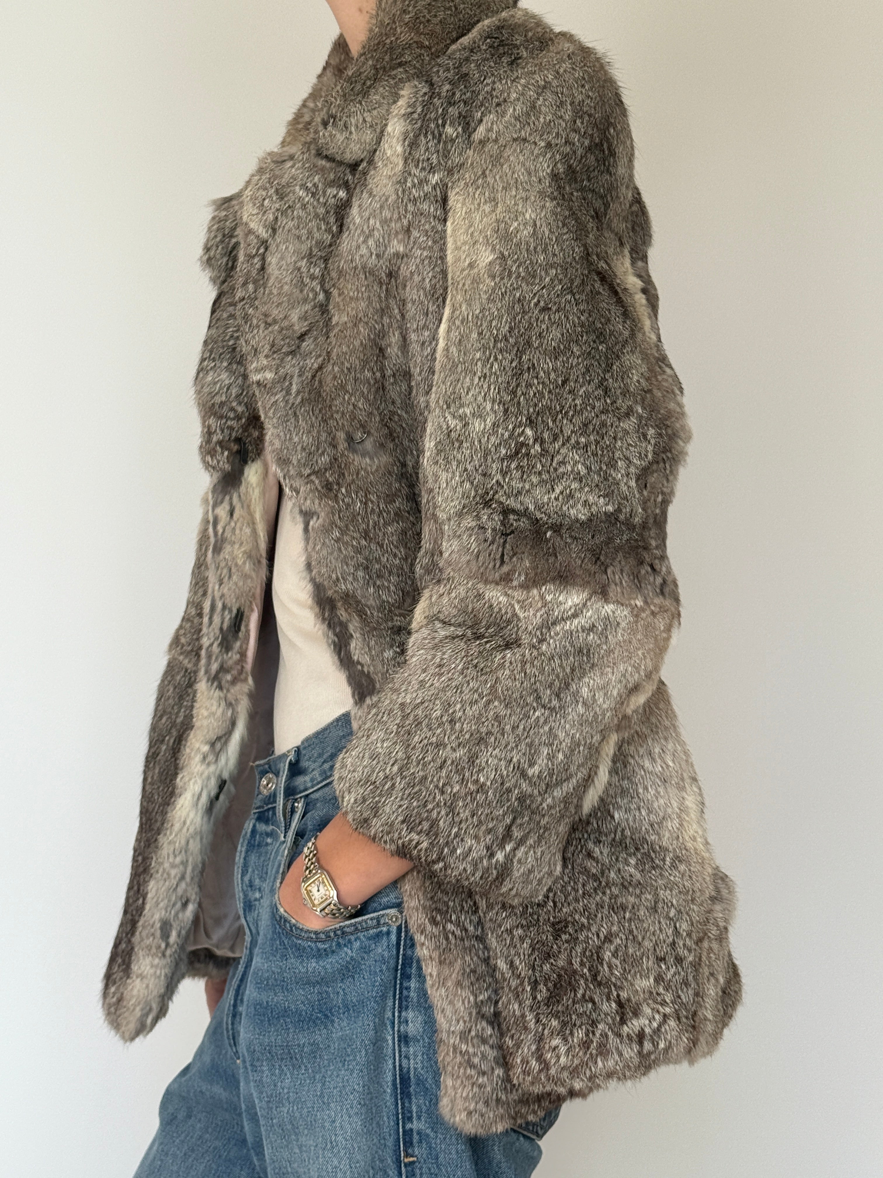 Vintage Genuine Fur Coat 7039