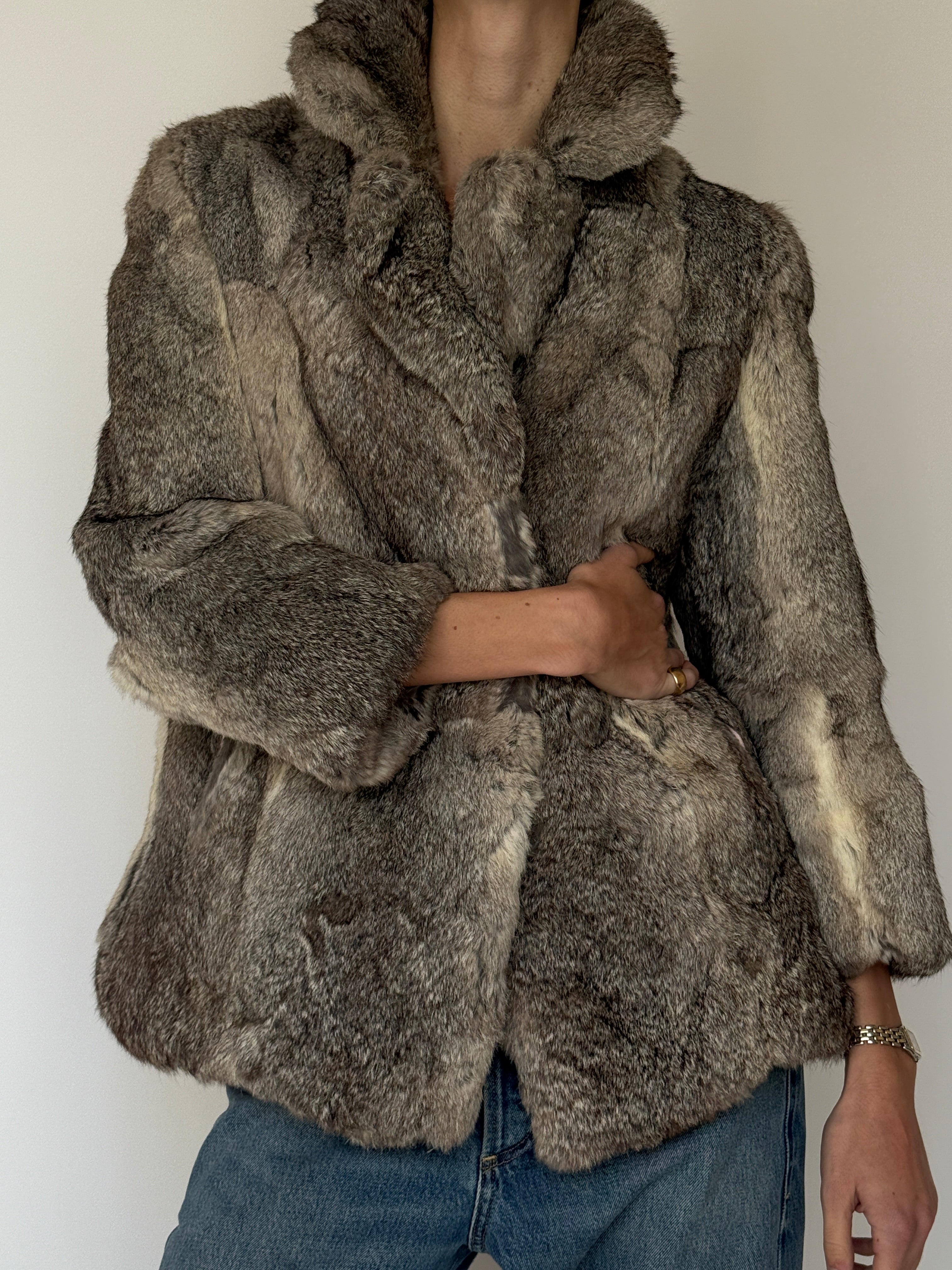 Vintage Genuine Fur Coat 7039