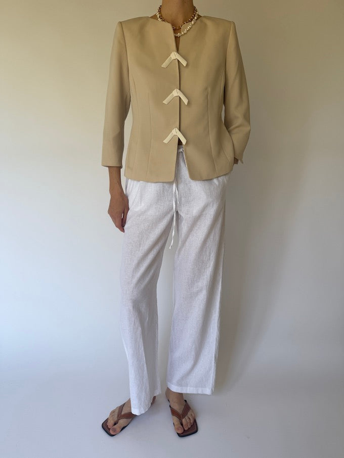 Vintage blazer beige 6149