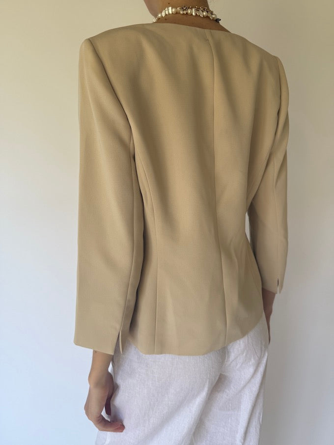 Vintage blazer beige 6149