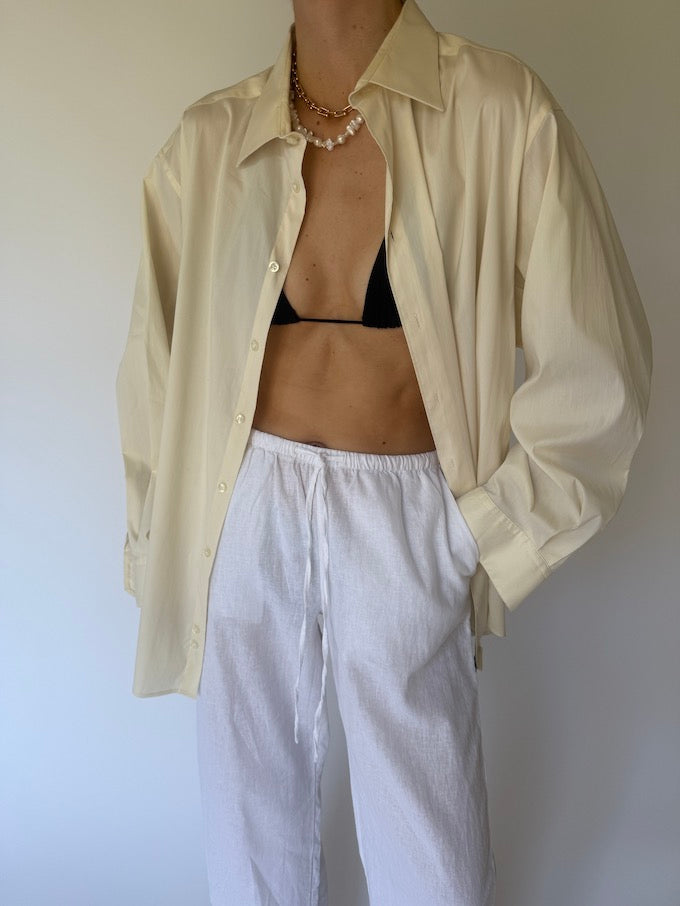 Vintage oversized shirt off-white 6168